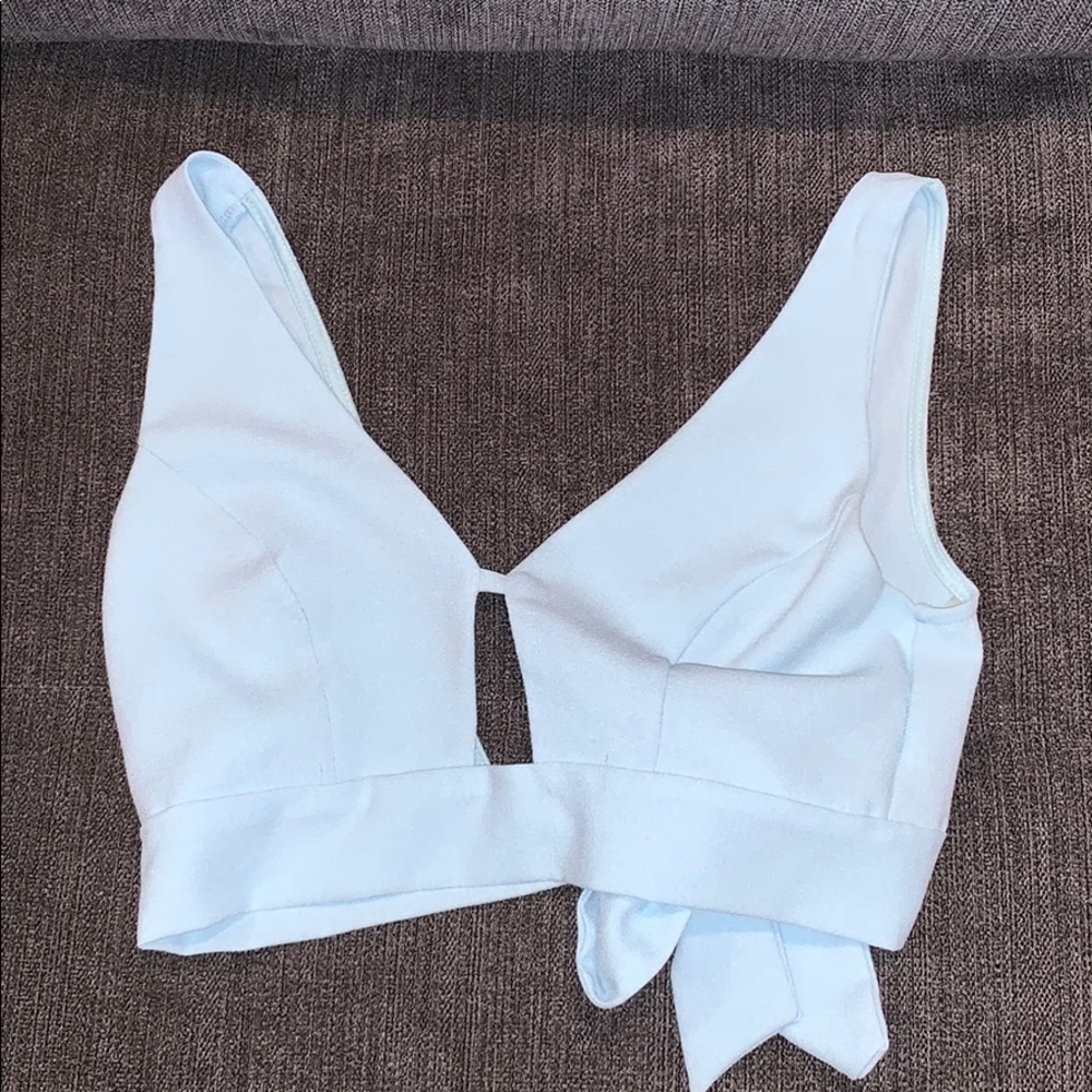 Blue Crop top